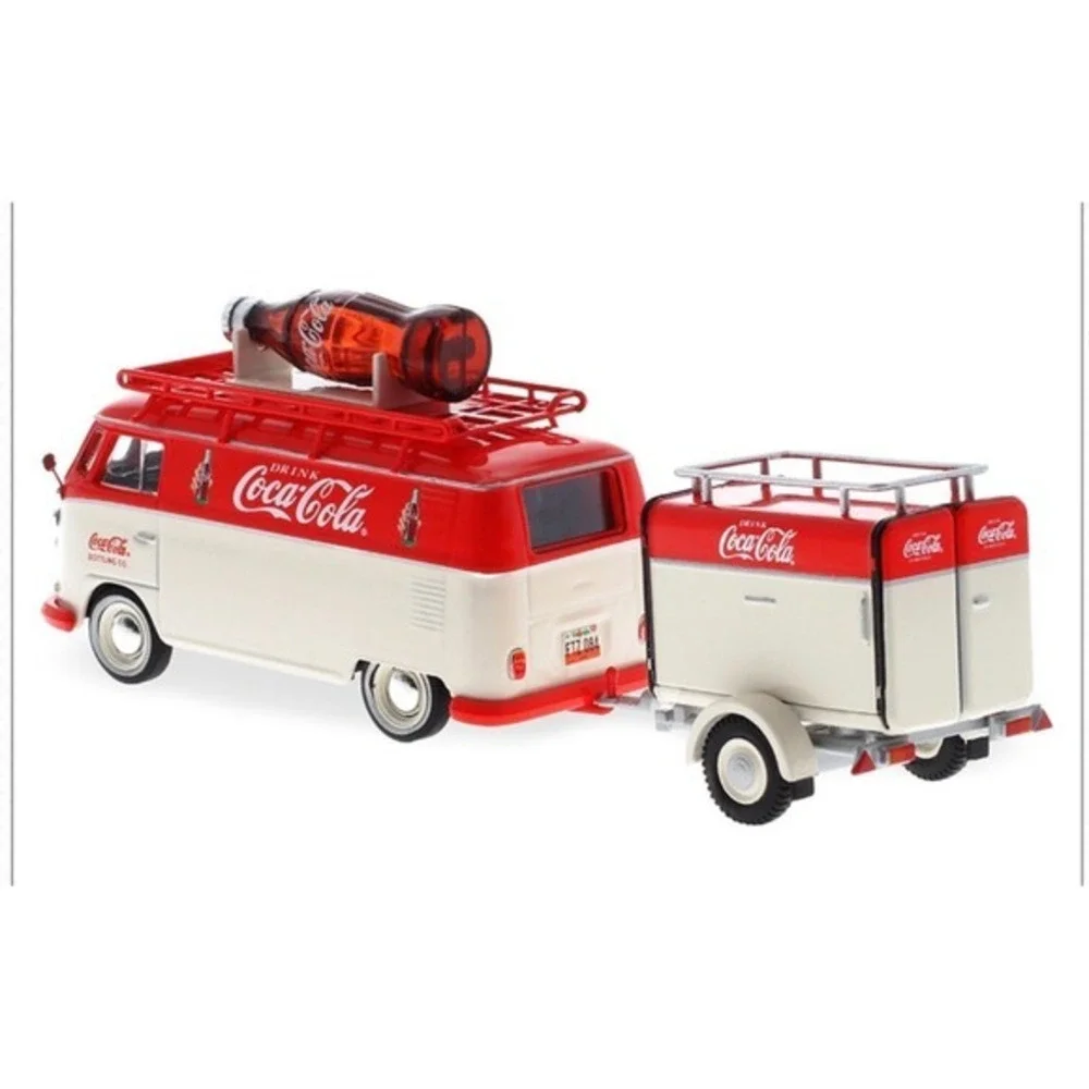 Motorcity‎ Classics 1960 Volkswagen T1 Kombi Van Trailer Coca-Cola 1/43 Red NEW